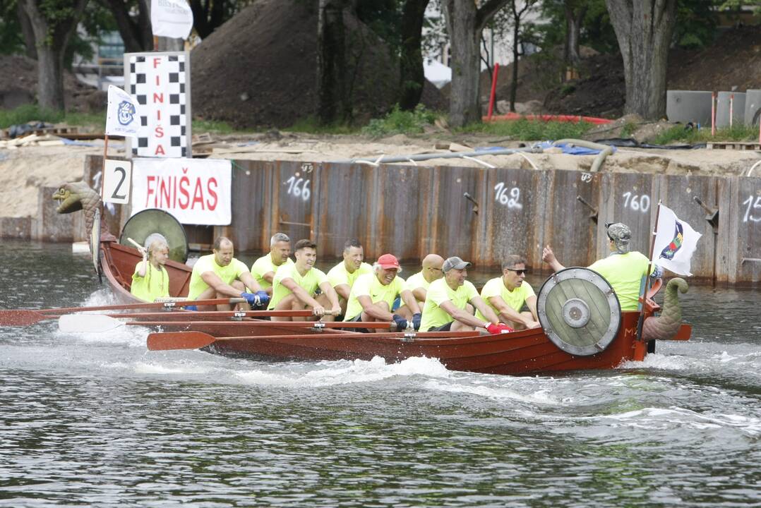 „Drakonų“ valčių lenktynės Dangėje 2020