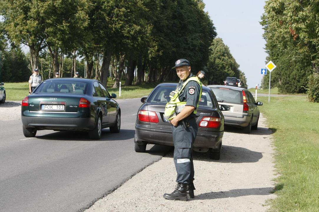 Policijos reidas Liepojos gatvėje