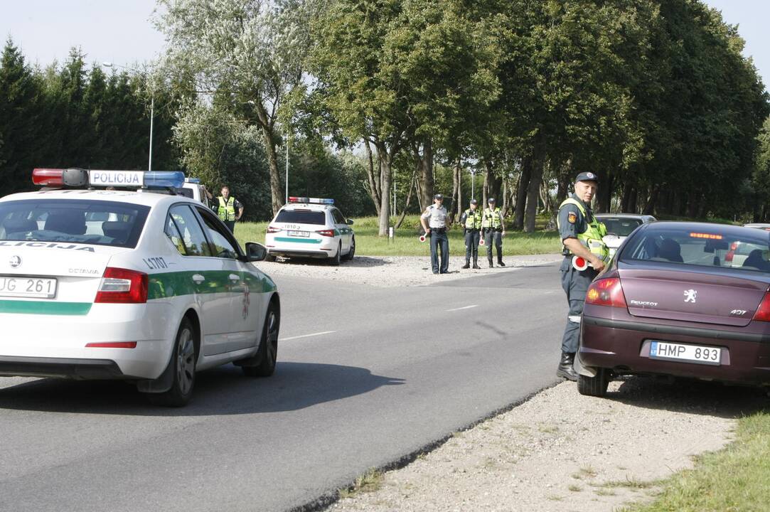 Policijos reidas Liepojos gatvėje