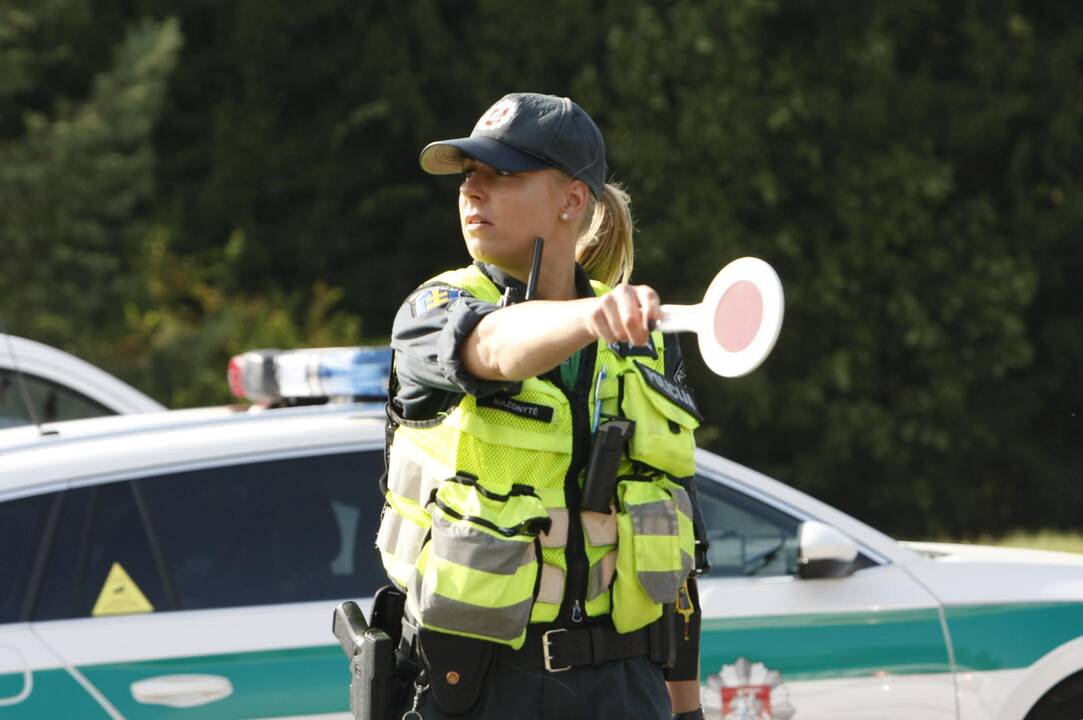 Policijos reidas Liepojos gatvėje