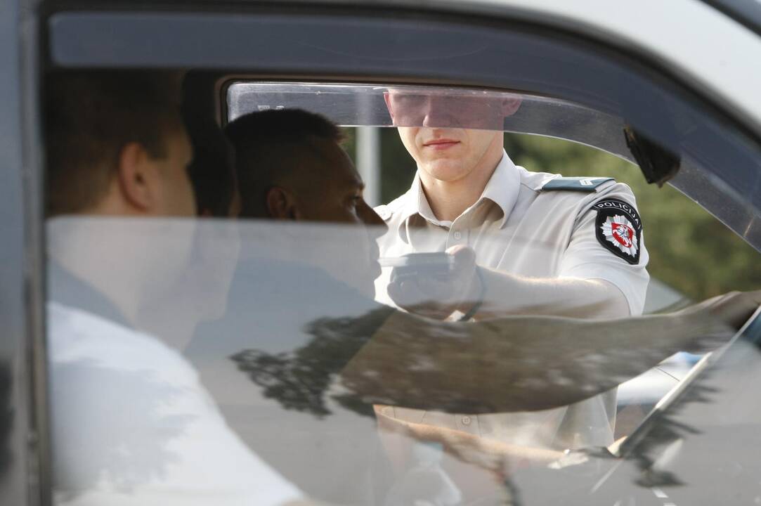 Policijos reidas Liepojos gatvėje