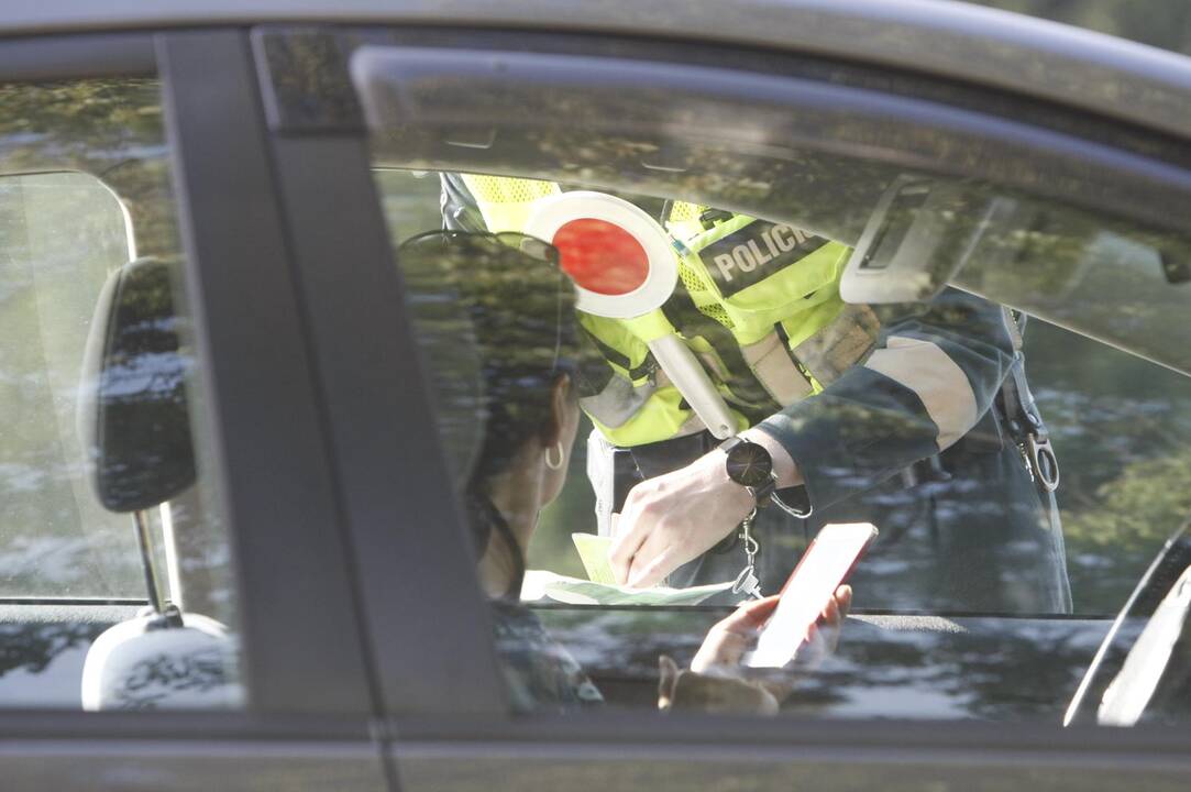 Policijos reidas Liepojos gatvėje