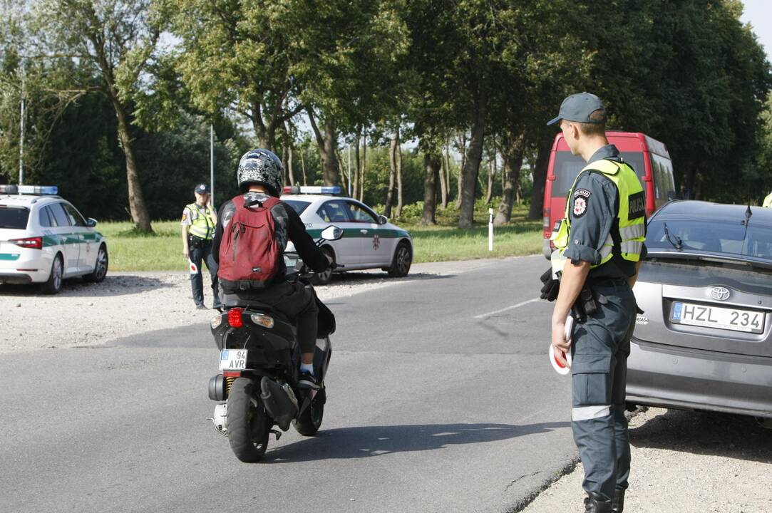 Policijos reidas Liepojos gatvėje