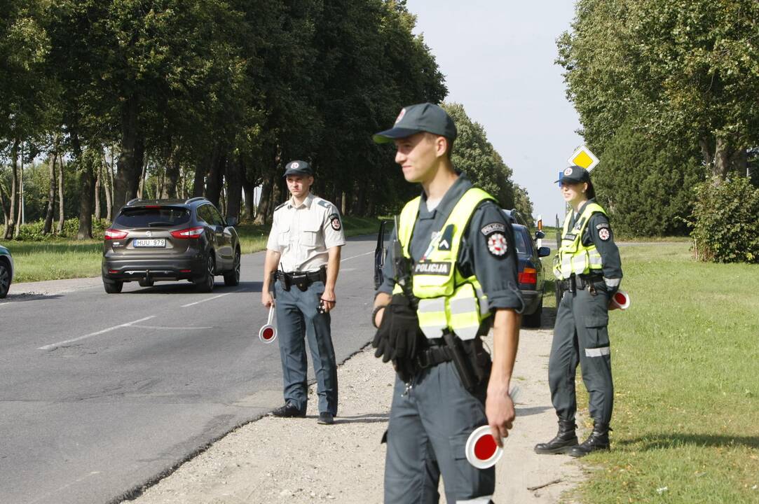 Policijos reidas Liepojos gatvėje