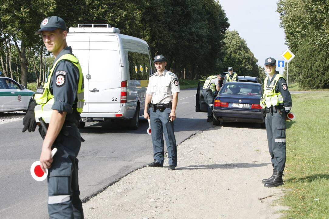 Policijos reidas Liepojos gatvėje