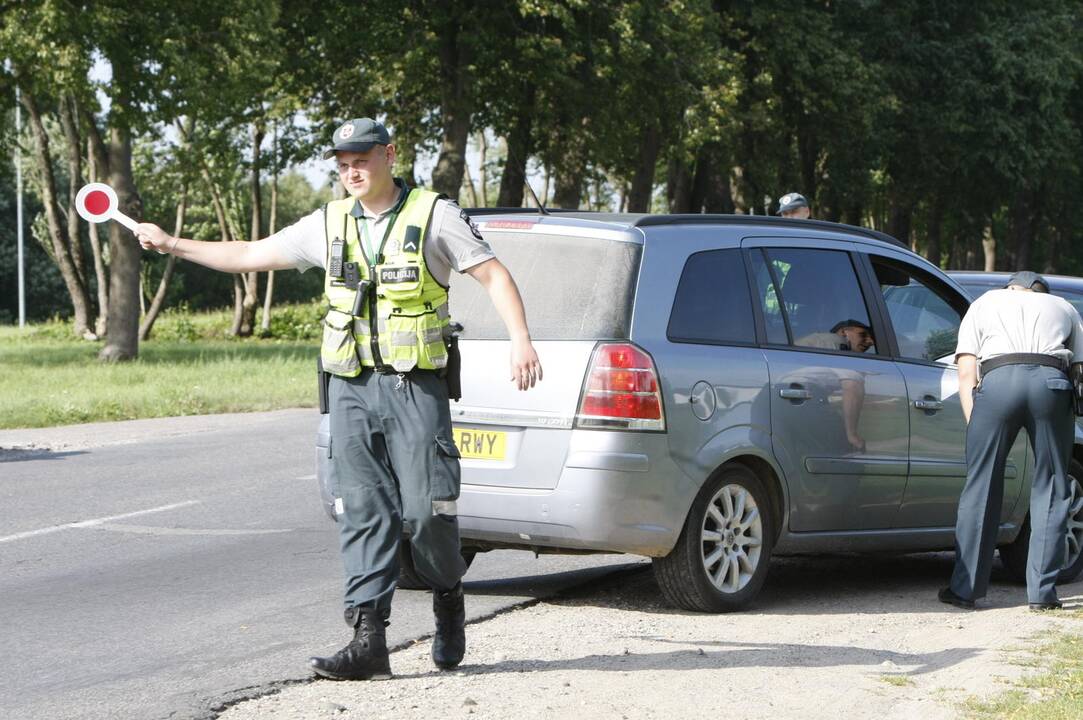 Policijos reidas Liepojos gatvėje