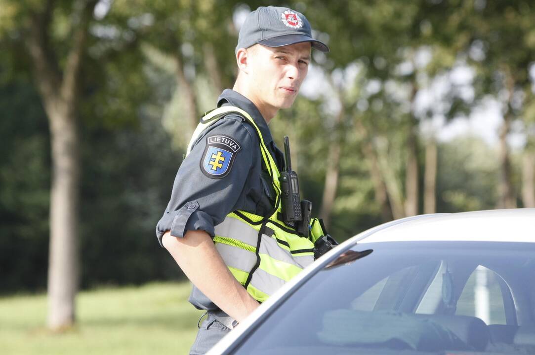 Policijos reidas Liepojos gatvėje