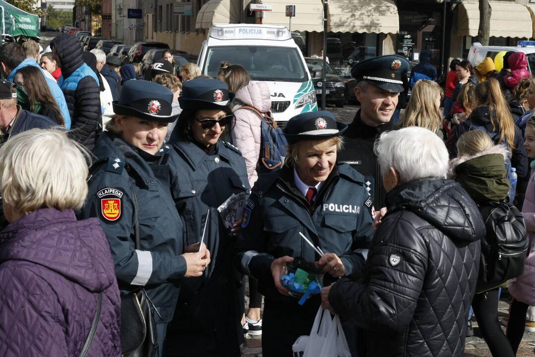 Uostamiestyje policininkai pakvietė švęsti kartu