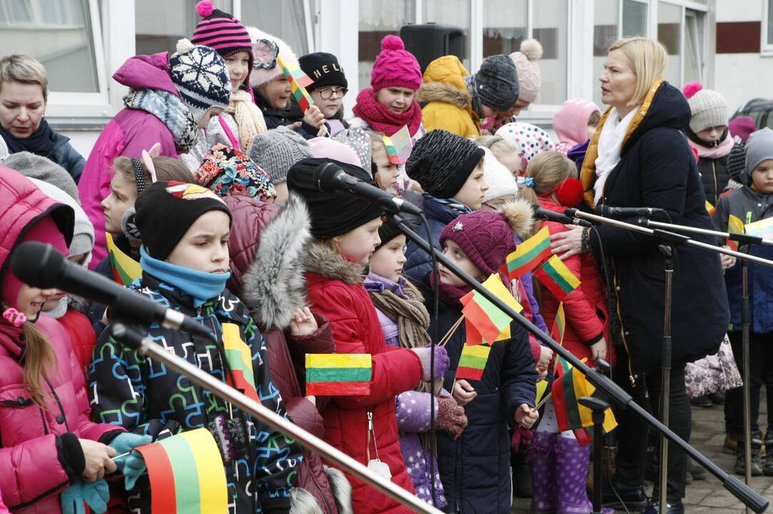 Mažieji patriotai jau atšventė Nepriklausomybės dieną