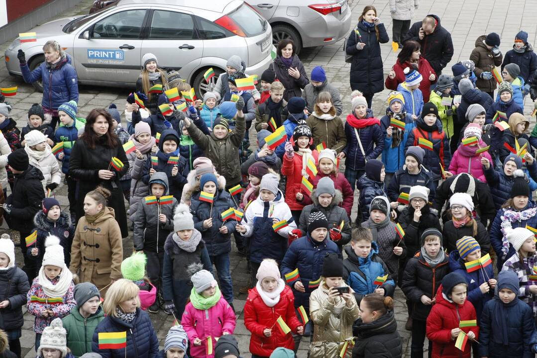 Mažieji patriotai jau atšventė Nepriklausomybės dieną