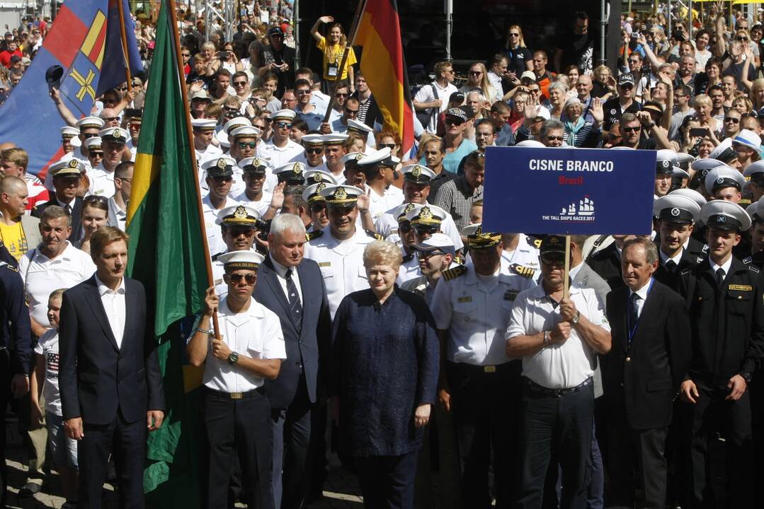 Jūros šventėje apsilankė D. Grybauskaitė