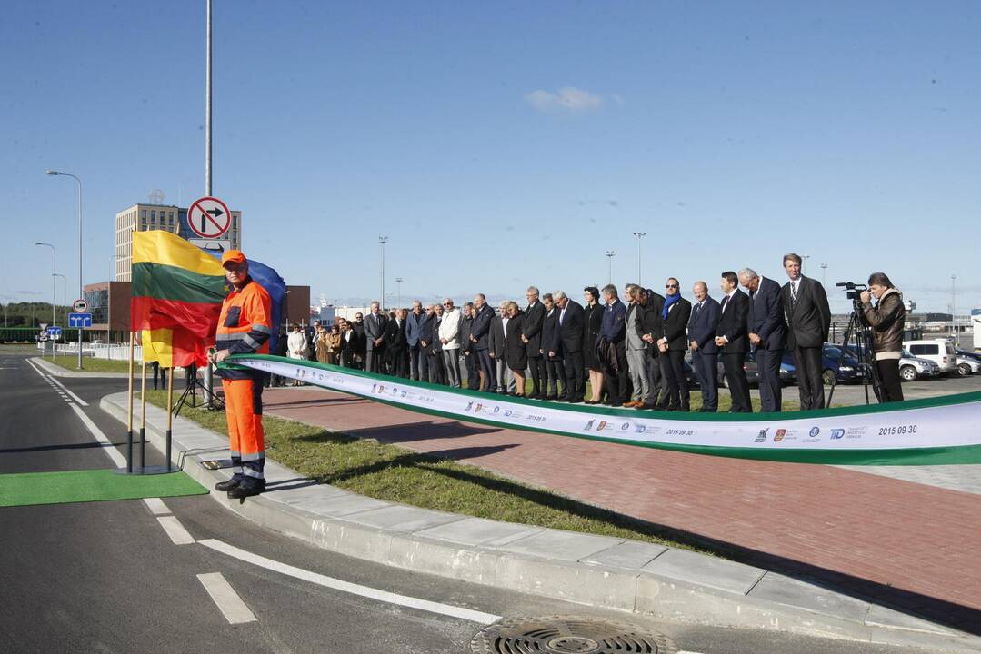 Klaipėdoje oficialiai atidaryta rekonstruota sankryža
