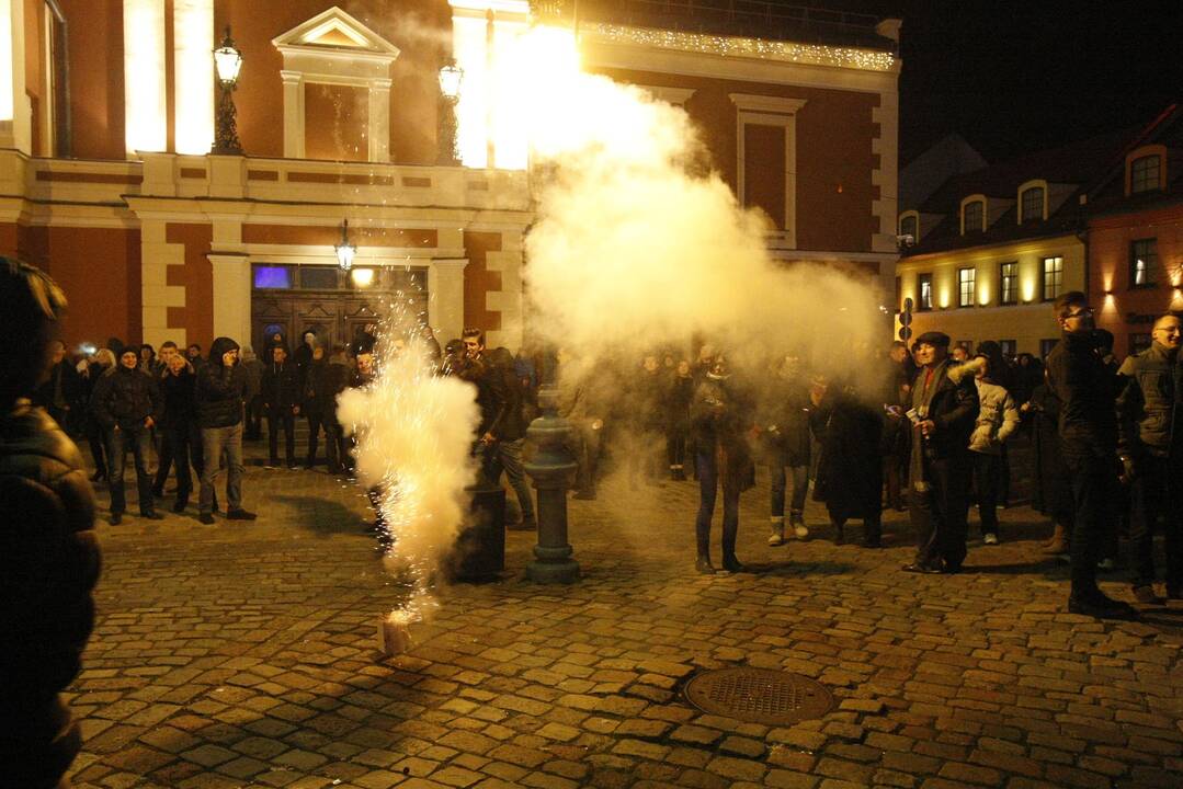 Klaipėdiečiai audringai pasitiko Ugninės Raudonosios Beždžionės metus