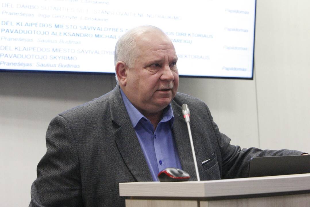 Miesto taryba pritarė A. Michailovo pasitraukimui iš posto