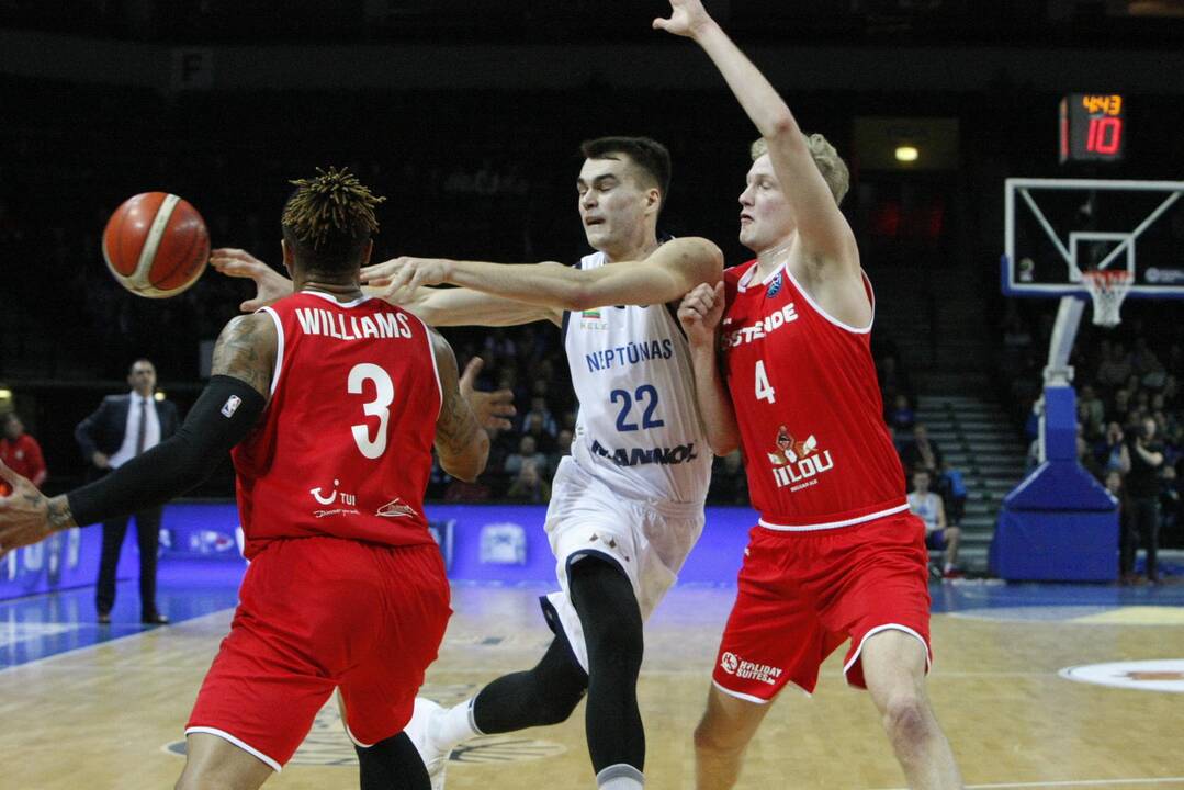 FIBA Čempionų lygos rungtynės: Klaipėdos „Neptūnas“ - Ostendės „Filou Oostende“