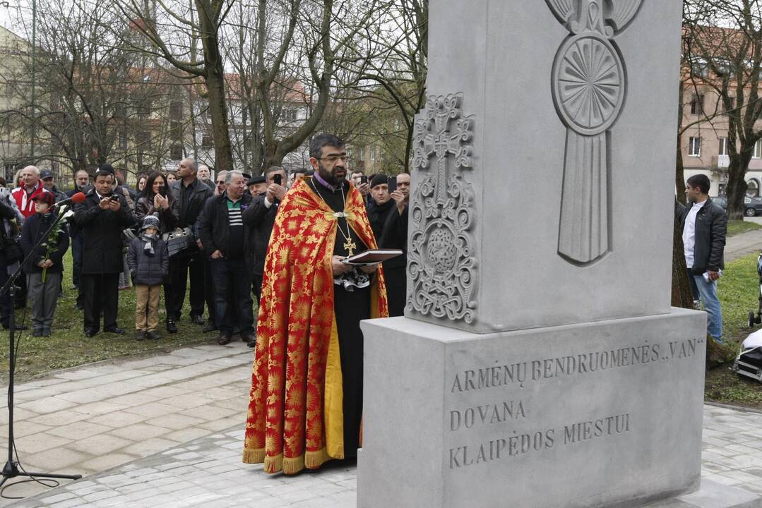 Armėnai genocidą įamžino paminklu