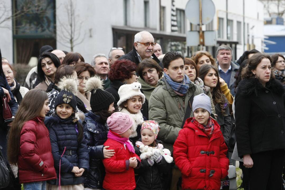 Armėnai genocidą įamžino paminklu