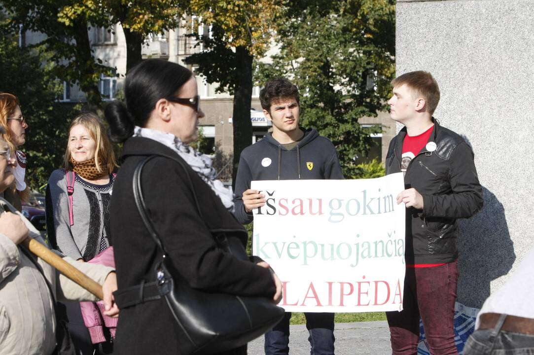 Žaliųjų piketas Klaipėdoje