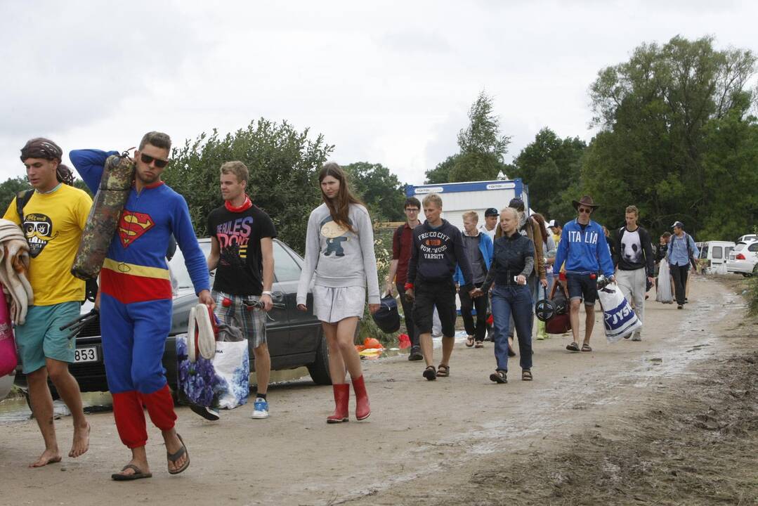 Festivalio „Karklė 2014 Live Music Beach“ dalyviai traukia namo