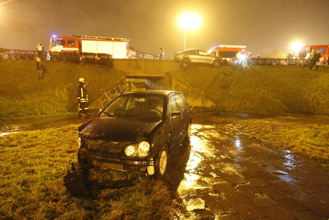 Į "gaudyklę" įvažiavo automoilis