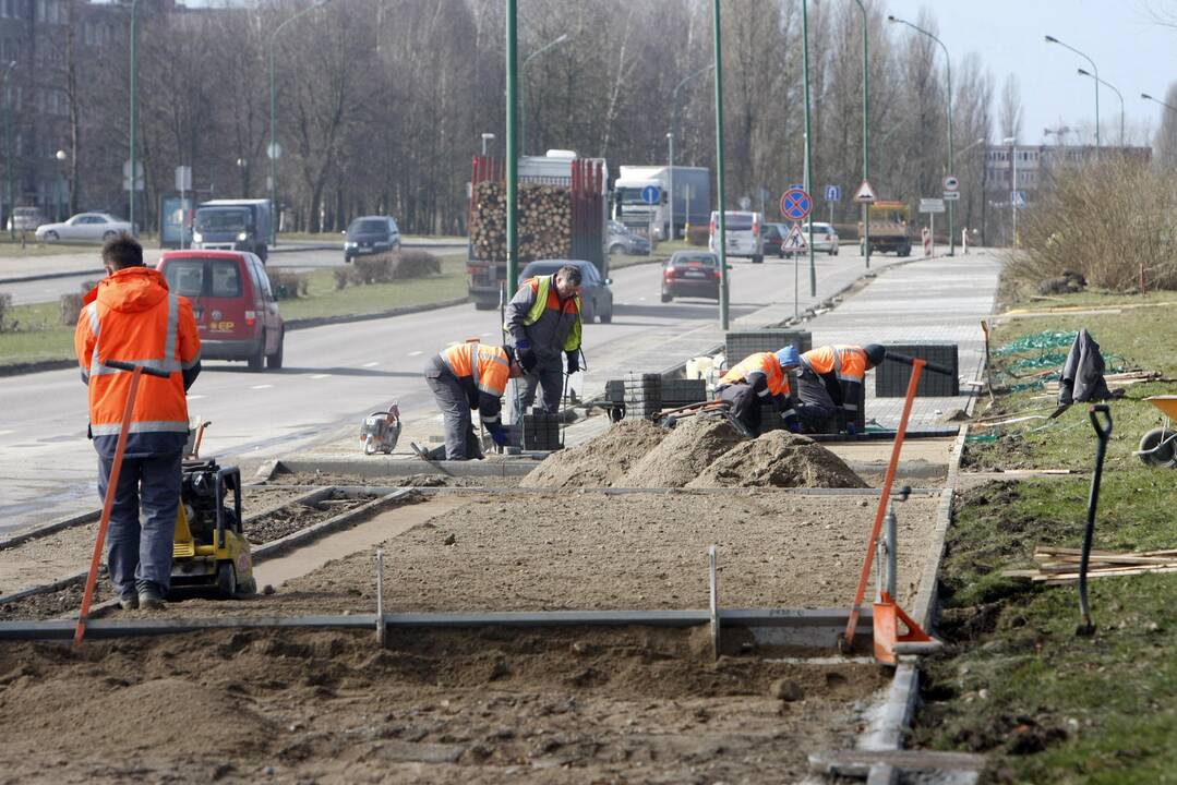 Ant šaligatvio nebeliks pelkės