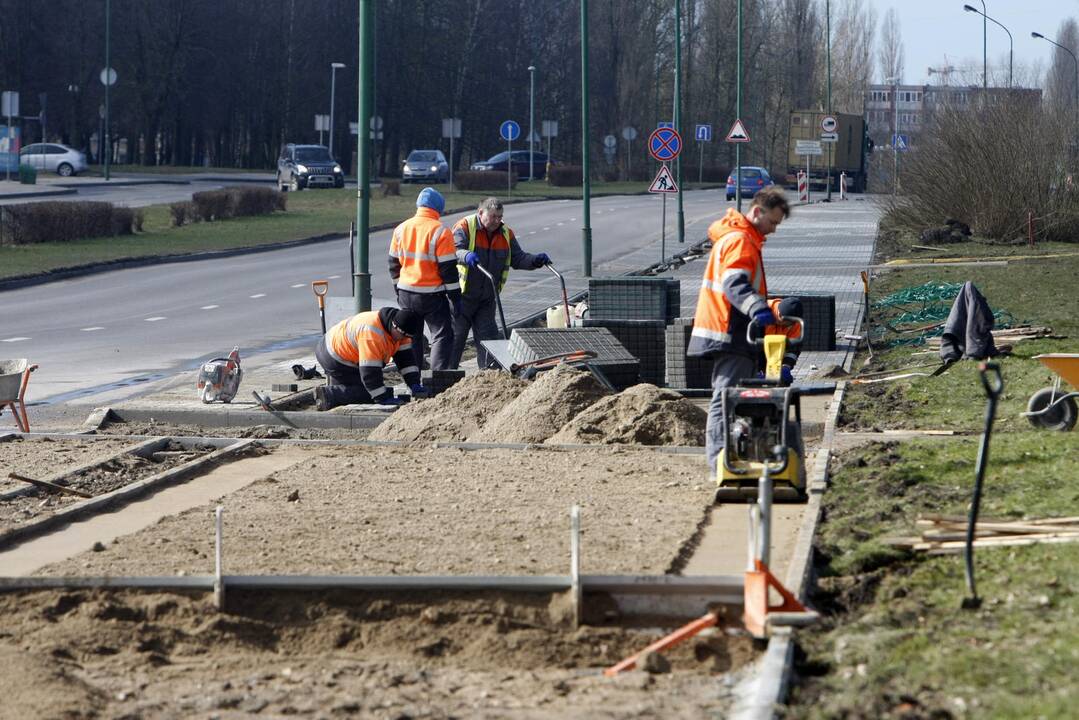 Ant šaligatvio nebeliks pelkės