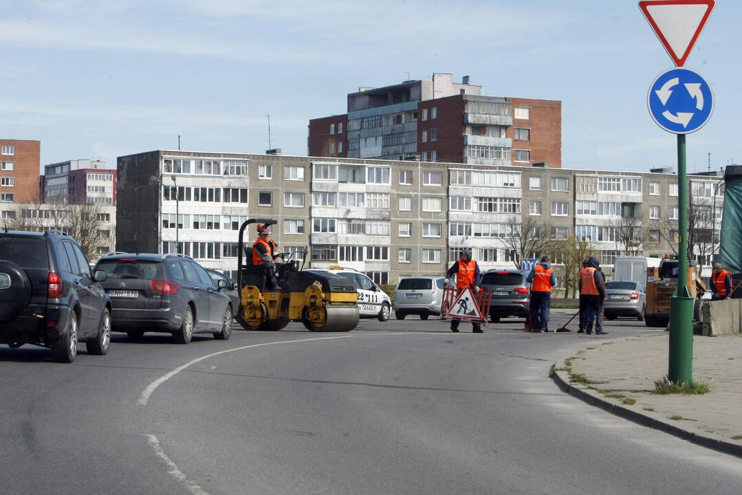 Kelininkai uostamiestyje trikdė eismą