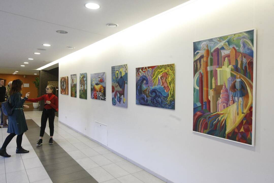 A.Brako dailės mokyklos mokinių paroda I.Simonaitytės bibliotekoje
