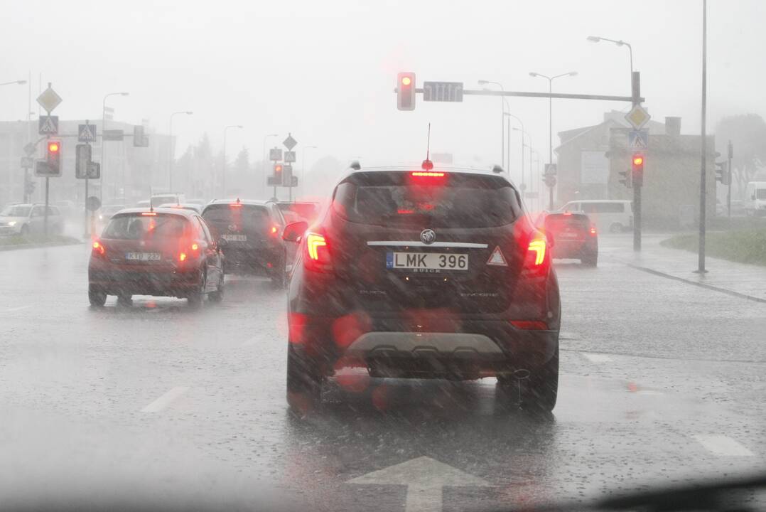 Klaipėdoje siautėja štormas: virsta medžiai, ugniagesiai vos spėja suktis