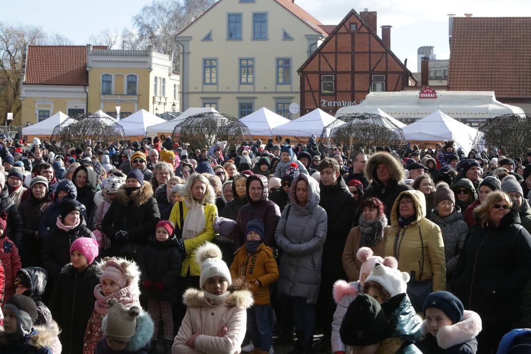 Užgavėnės uostamiestyje - klaipėdiečiai kvietė pavasarį