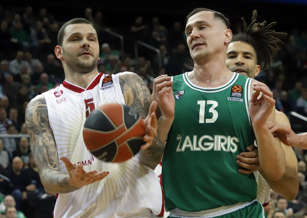 Eurolyga: „Žalgiris“ – „Olimpia“ 105:97