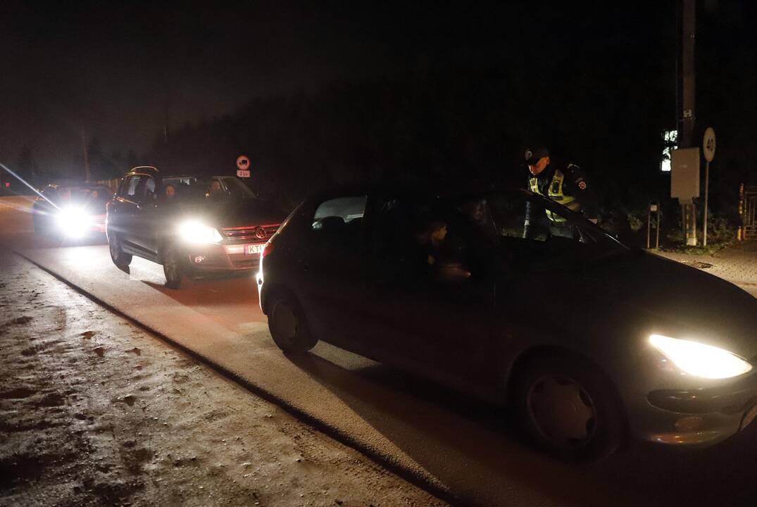 Kauno policijos vykdytas reidas 