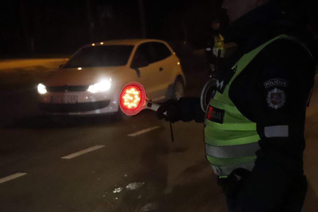 Kauno policijos vykdytas reidas 