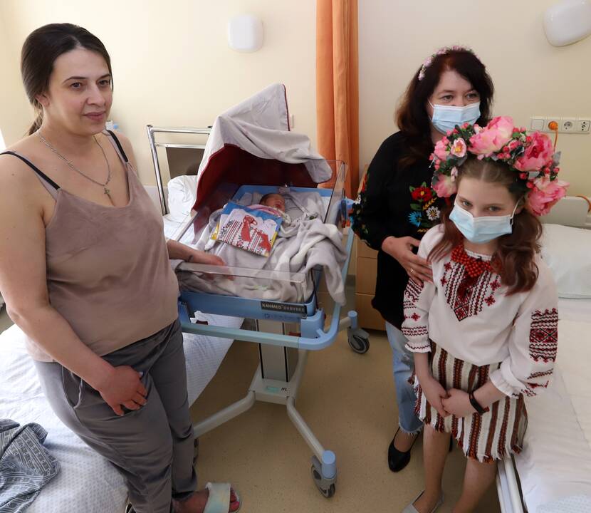 Ukrainiečių dovanos Kauno kūdikiams