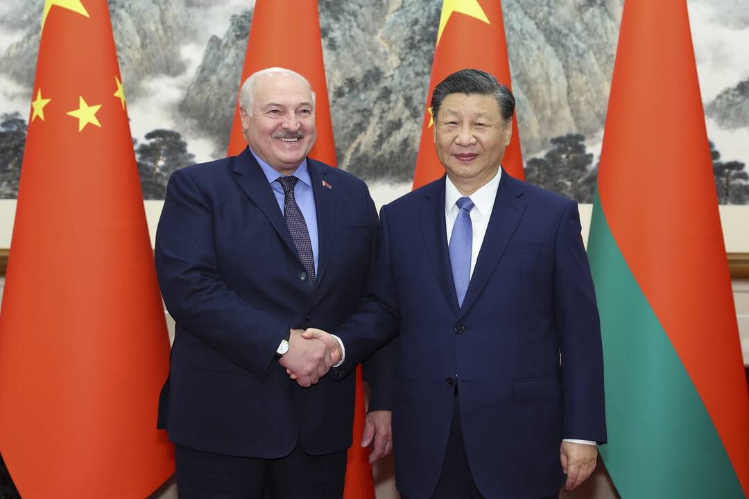Aliaksandras Lukašenka ir Xi Jinpingas