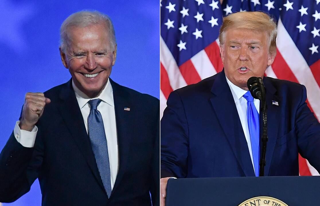 J. Bidenas ir D. Trumpas