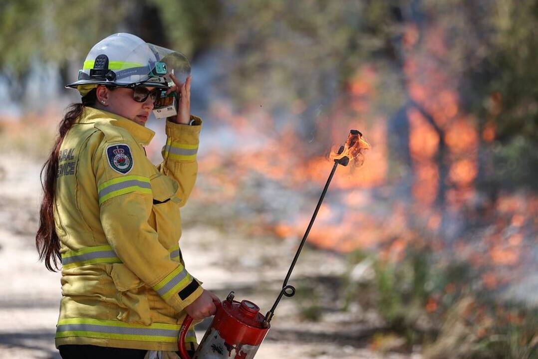 Australijos Naujojo Pietų Velso valstijoje liepsnoja krūmynų gaisrai