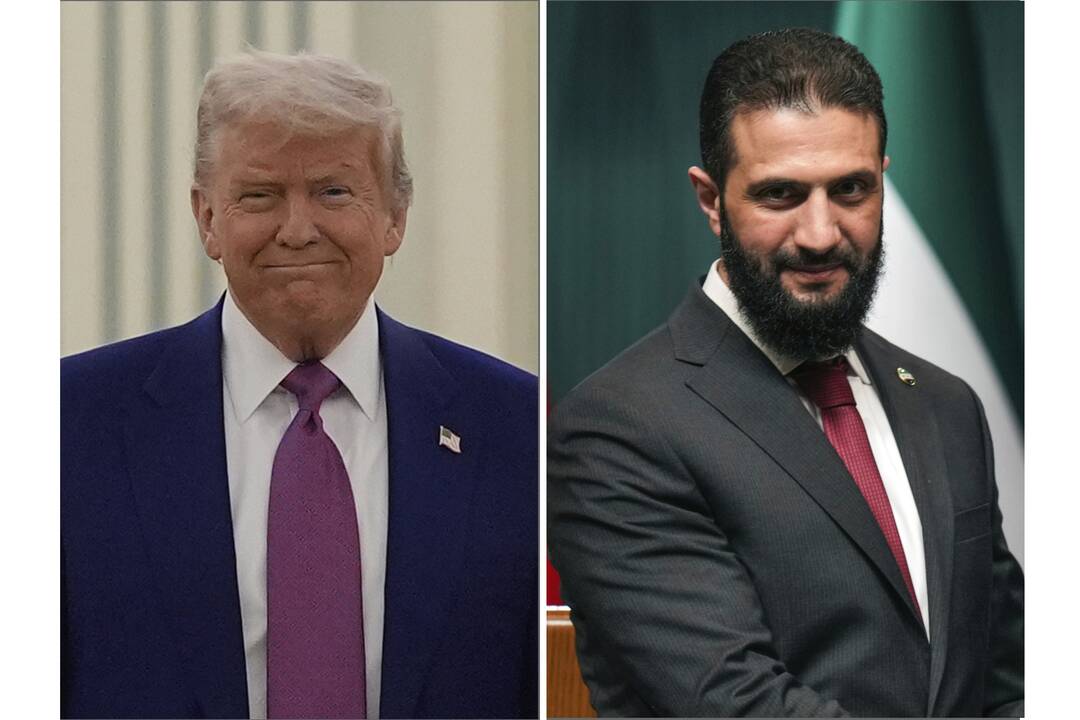 Donaldas Trumpas ir Ahmedas al Sharaa