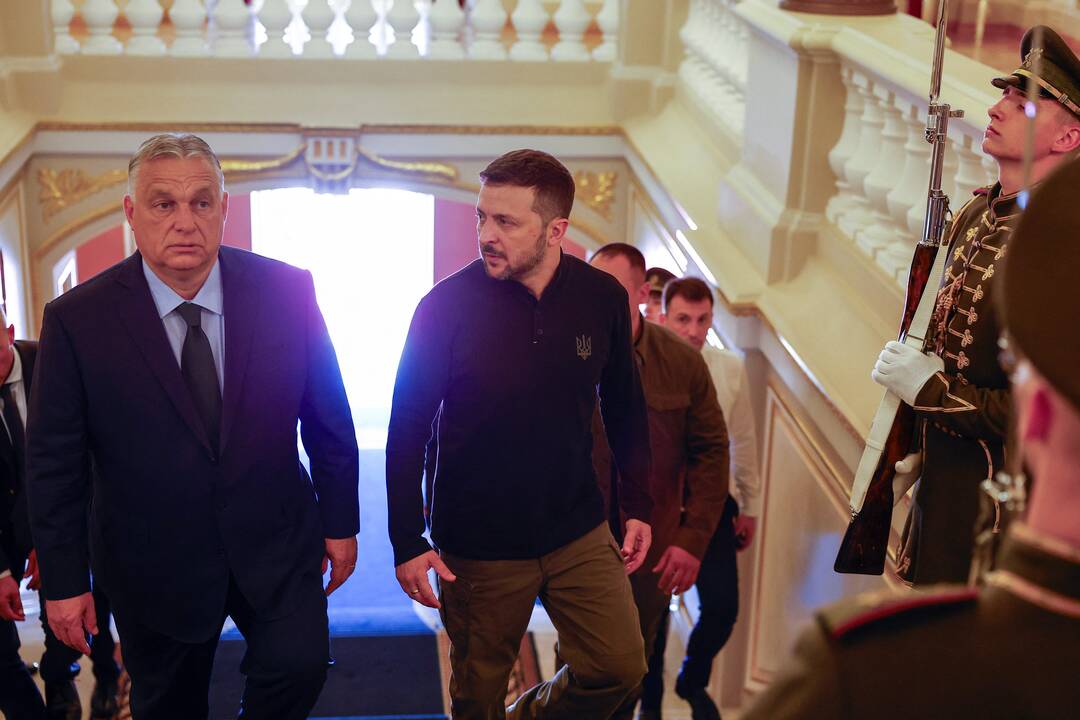 Viktoras Orbanas ir Volodymyras Zelenskis
