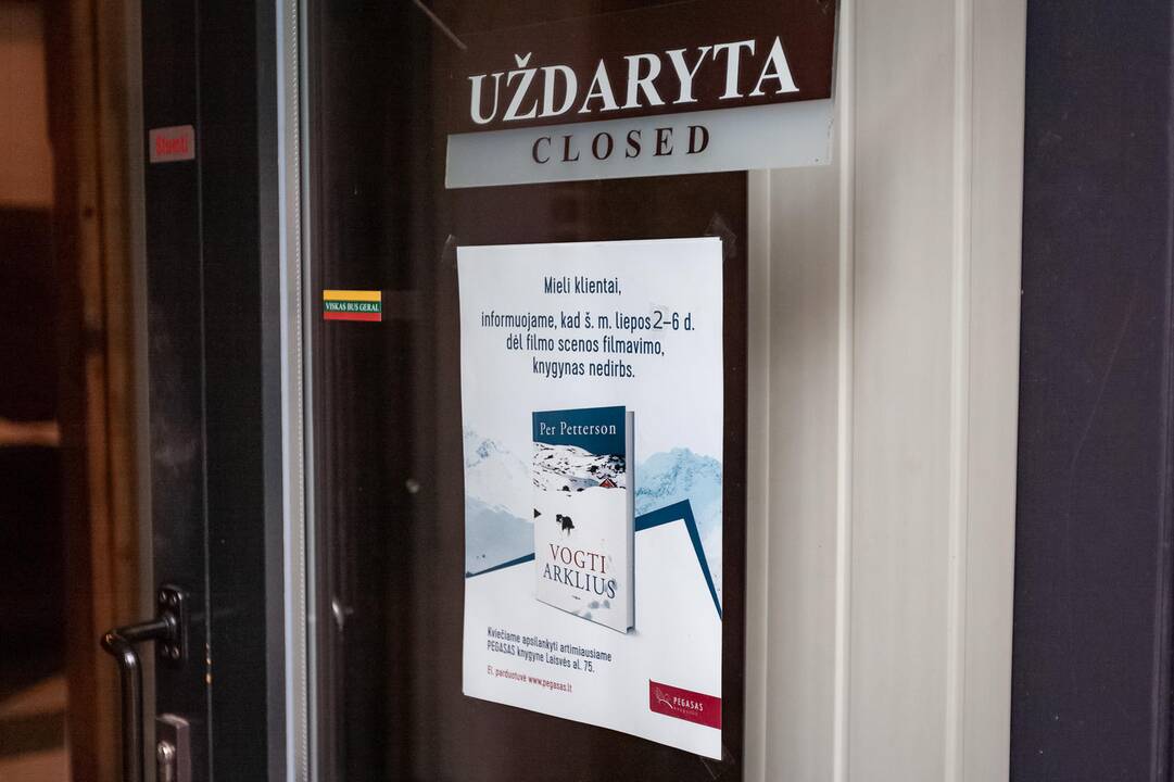 Laikinai uždarytas Kauno centrinis knygynas