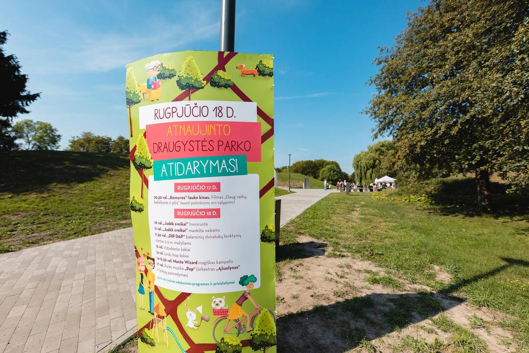 Atnaujinto Draugystės parko atidarymas