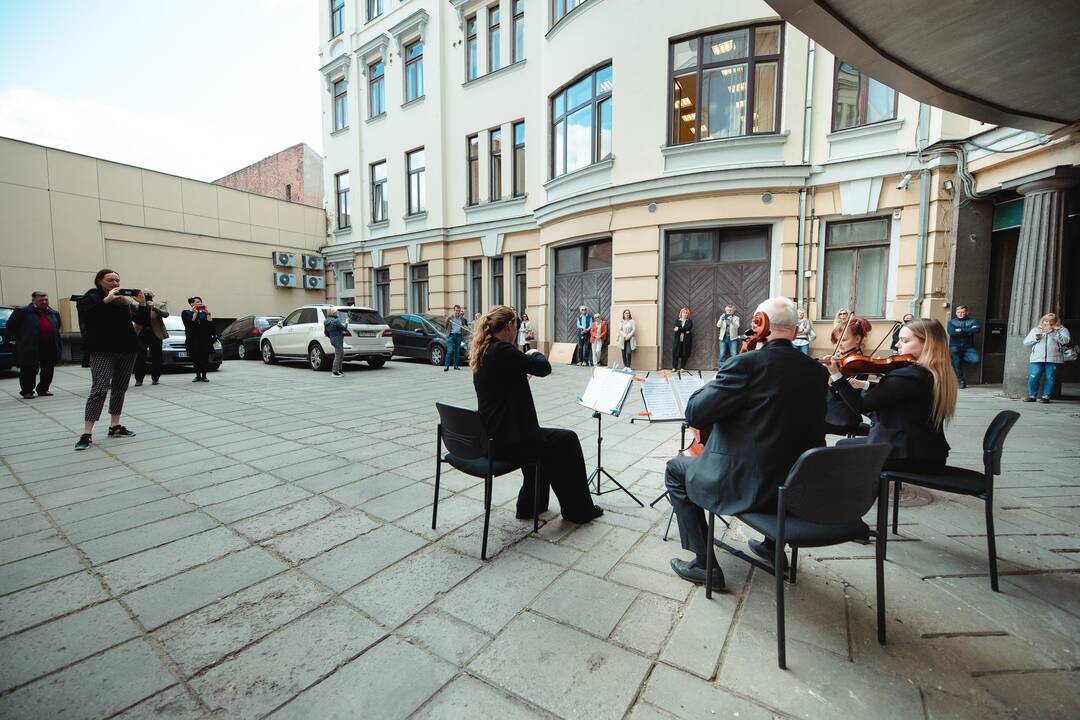 Kaunas prisijungė prie akcijos „Ačiū, Lietuva!“