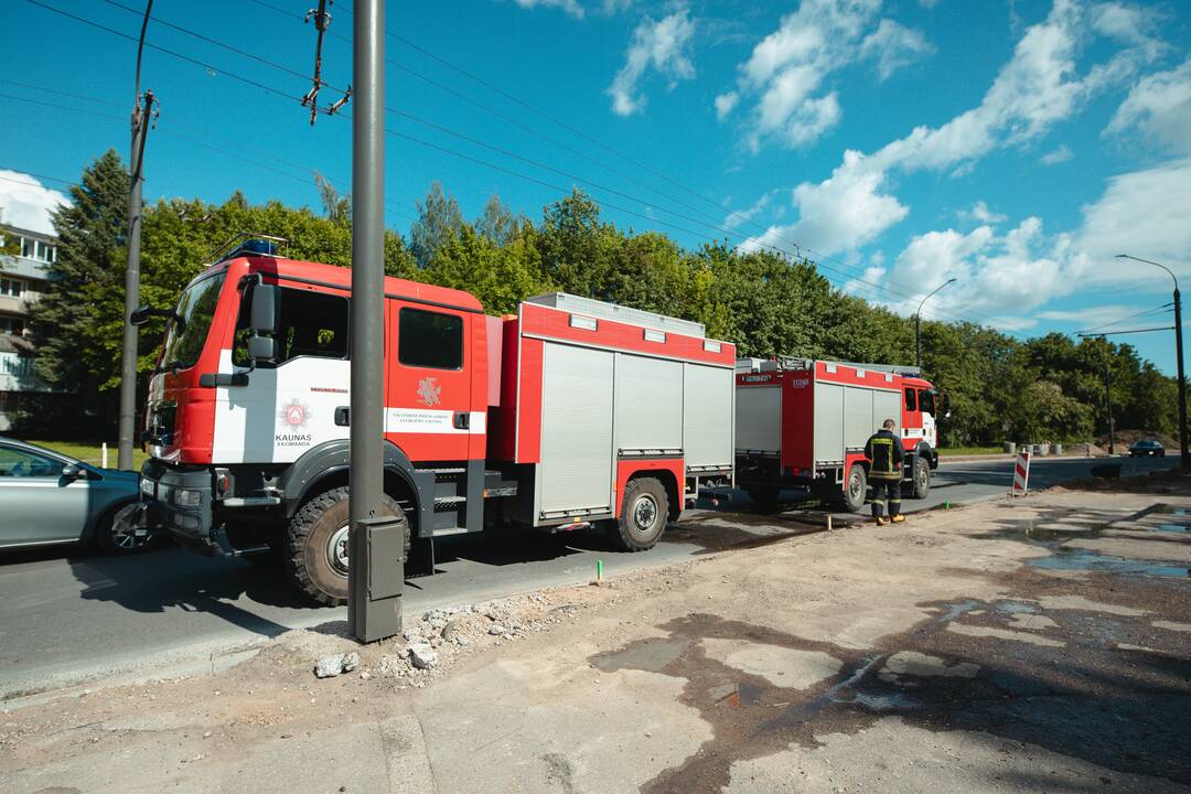 Gaisras prie Draugystės parko