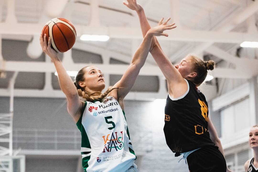 Moterų lyga: Kauno „Aistės-LSMU“ – Vilniaus „Kibirkštis-VKM“ 75:37