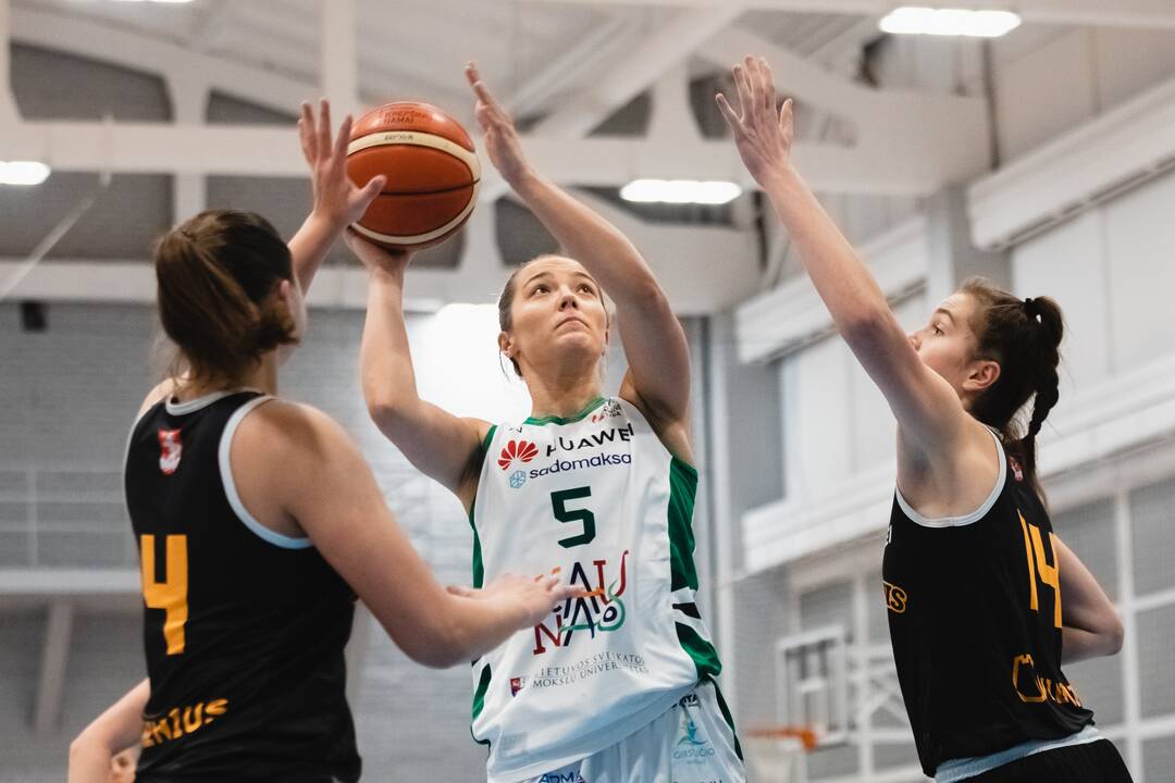 Moterų lyga: Kauno „Aistės-LSMU“ – Vilniaus „Kibirkštis-VKM“ 75:37