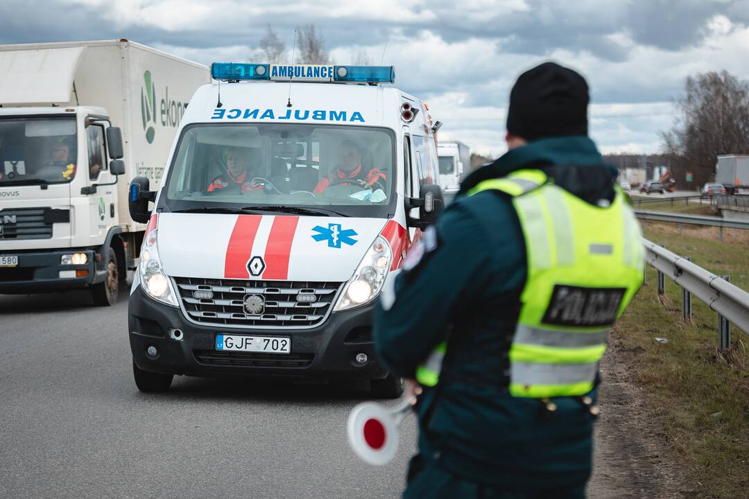 Judėjimo kontrolė prie Kauno prieš Velykų savaitgalį