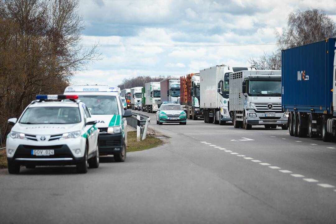 Judėjimo kontrolė prie Kauno prieš Velykų savaitgalį