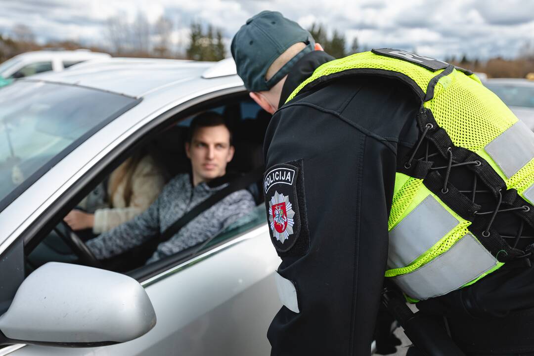 Judėjimo kontrolė prie Kauno prieš Velykų savaitgalį