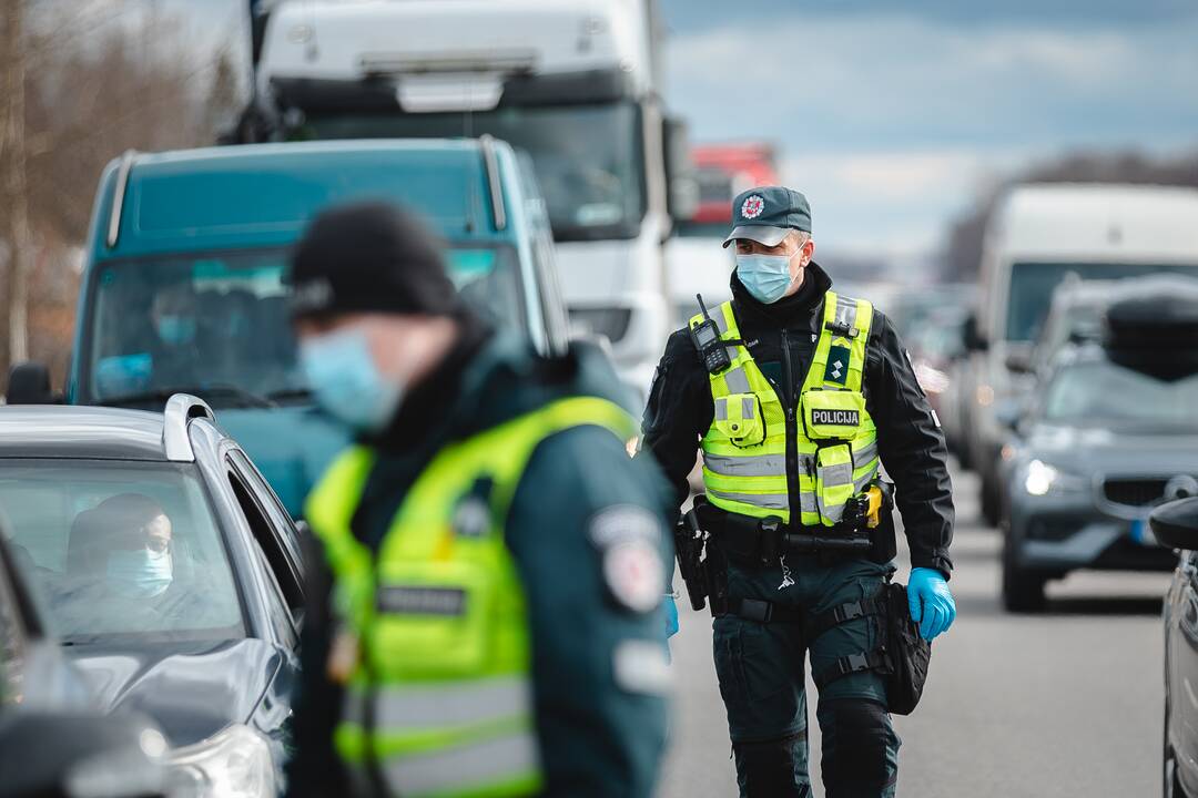 Judėjimo kontrolė prie Kauno prieš Velykų savaitgalį