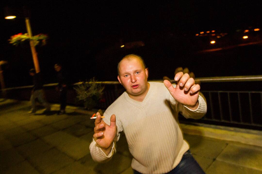 Kauniečiai išėjo švęsti į gatves